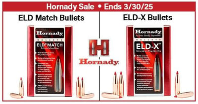 Hornady ELD Match Bullets SALE @ Midsouth Shooters Supply