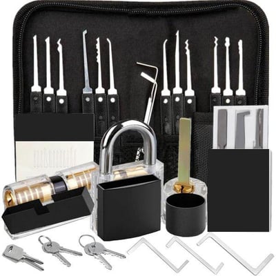 30 Piece Lock Picking Kit - $9.88 w/code "LOCKPICK" ($15 delivered or order 2 or more and SHIPPING IS FREE!) 