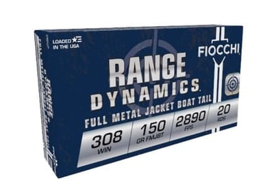 Fiocchi .308 Winchester Ammo 150 Grain FMJ 20 Rounds - $17.99