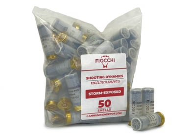 Fiocchi Shooting Dynamics 12 GA 2.75" 1-1/8 oz 7.5 Shot Storm-Exposed – Cleaned & Repackaged 50 Rounds (Limit 8) - $10.44 