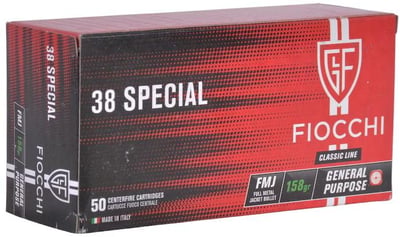 Fiocchi Range Dynamics 38 Special Ammo 158 Grain Full Metal Jacket - $399.99 (Free Shipping on $100+ Orders)