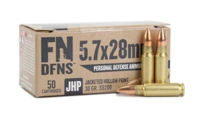 FN DFNS SS200 5.7x28mm Ammo, 30 Grain, JHP, 1894 fps, 500 Rounds - $337.24 after Code: 5PTODAY 