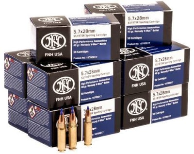 FN High Performance 5.7X28mm Bulk (500 RDS) - $285.99 