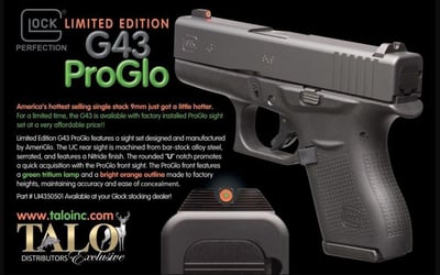 Exclusive TALO Glocks with Night Sights from $478
