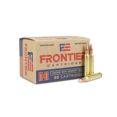 Hornady Frontier Military Grade 223 Remington 55 Gr FMJ 50 rounds - $30.19