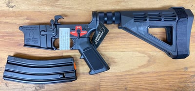 Franklin Armory Complete Pistol Lower w/ BFS III Trigger, SBM4 Brace, 30-Round ACS Steel Magazine, Black- $479.0 - $459