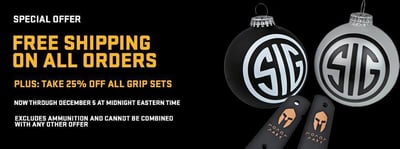Free Shipping On Everything - Sig Sauer Grip Sets %25 Off @ Sig Sauer Store