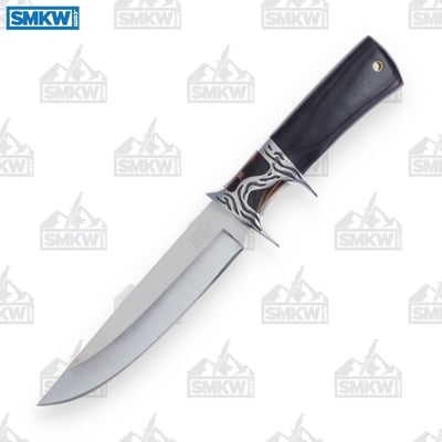 Sharps Cutlery Overall Black Pakka Wood Fixed Bowie Blade - $19.99 (Free S/H over $75, excl. ammo)