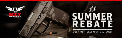 SCCY Summer Rebate - Receive a $25 rebate when you purchase a qualifying SCCY firearm