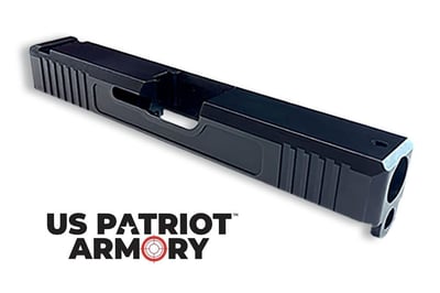 Glock 19 & 17 compatible Slide w/ Front & Rear Serrations - Recessed Windows - Black Nitride - $104.99