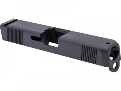 For Glock 19 G19, Front & Rear Serration Stainless Steel Black Nitride Coated, Slid Works With Polymer80 80% Frames 