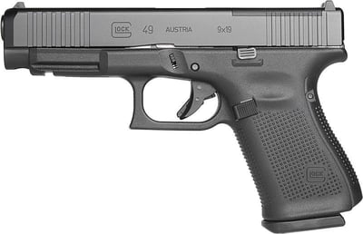 Glock 49 Gen5 MOS 9mm 4.49" Barrel 15-Rounds - $569.99 