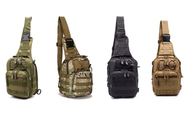 Tactical Backpack Outdoor Shoulder Bag (Black, Army Green, Khaki, Camo) - $14.39 (Free S/H over $25)