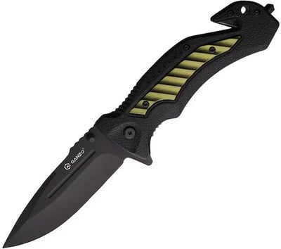 Backorder - Ganzo Knives Linerlock Pocket Knife 3.5" Drop Point 440 Black Blade Polypropylene Handle Green - $11.99 (Free Shipping on $100+ Orders)