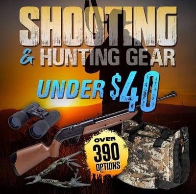 Gear up: Shooting & Hunting under $40! - from $0.37 (Free S/H over $25)