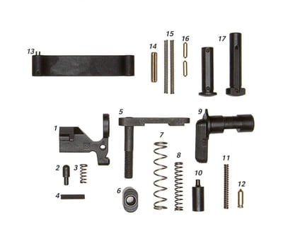 Geissele Mil-Spec Lower Parts Kit (Less Trigger, No Grip) - 05-343 - $49.95
