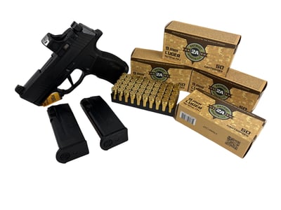 Sig Sauer P365X Romeo Package W/ 250 Rounds of 9mm Ammunition (365X-9-BXR3P-RS-RTC) - $709.99 