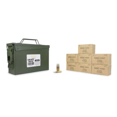 GGG 5.56 NATO M193 55 Gr FMJ 350 Rounds in Heavy Duty Ammo Can - $154.55 