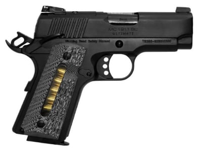 Girsan MC1911SC Ultimate Officer .45 ACP 3.4″ 6rd Black/G10 Grip w/Window - $499.99