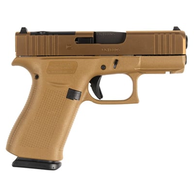 Glock 43X MOS 9mm 3.41" 10rd Coyote Austria - $499 