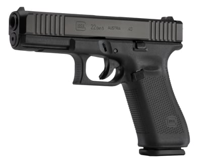 Glock 22 Gen 5 .40 S&W 4.49" 10rd Semi-Auto Pistol, Black - $570.14 after Code: GUNS10P