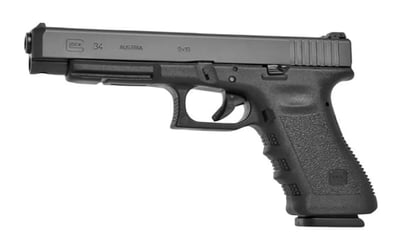 Glock 34 Gen3 Pistol 9mm 5.31" Barrel 17rd Two Mags Black - $417.2 