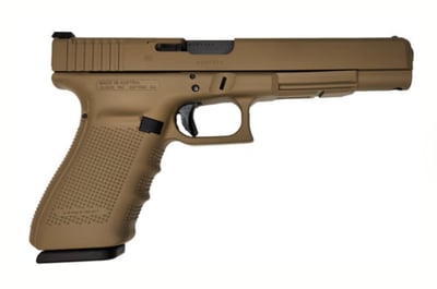 Glock 40 Gen 4 MOS 10mm 6.02" Barrel 13+1rd Coyote Tan - $612.99 