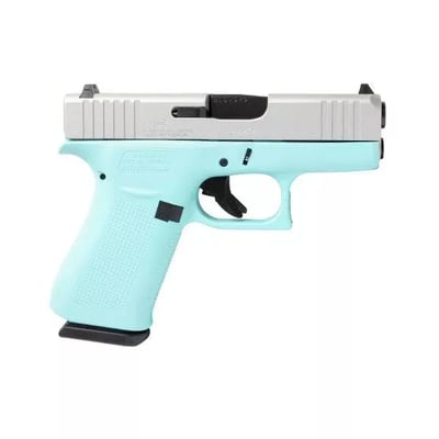 Glock 43X 9mm Pistol, Robin’s Egg Blue - $499.99