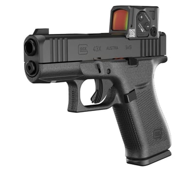 Glock 43X MOS 9mm 3.41" 10rd Sub-Compact Black Pistol w/ 2 Mags & Aimpoint Optic - $829.99 (Email Price) 