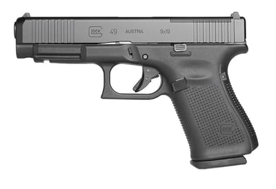 Glock 49 Gen5 MOS7 9mm 4.49" Barrel 15-Rounds Front Serrations - $499.99 ($19.99 S/H on Firearms / $15.99 Flat Rate S/H on ammo)