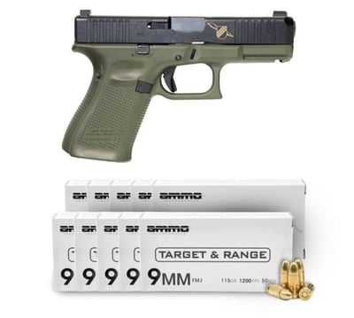 Glock G19 Gen5 MOS BFG Thunder Ranch 9mm 4" 15rd Pistol & 500 Rounds of Ammo Inc 9mm 115 Grain Ammo - $629.99 
