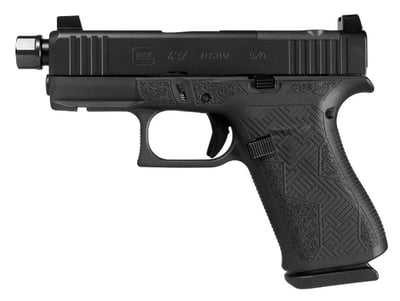 Glock G43 X 9mm MOS 3.9" 10rd Semi-Auto Pistol, Threaded, Shark Coast Blackout - $648 (Free S/H on Firearms)
