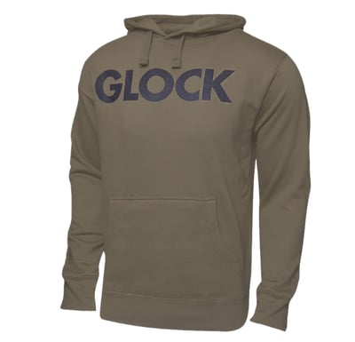 Glock Traditional Hoodie OD Green Durable Soft Fabric Long Sleeve Small - $26.66