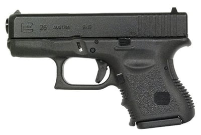 Glock 26 Gen 3 9mm Pistol with Fixed Sights - PI2650201 - $499.99