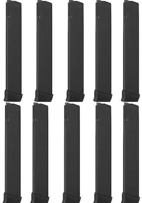 Glock Factory Magazine Gen 5 Glock 17, 17L, 18, 19, 19x, 26, 34, 35, 47, 49 9mm Luger 33-Round Polymer Black 10PK - $311.99 (Free Shipping on $100+ Orders)