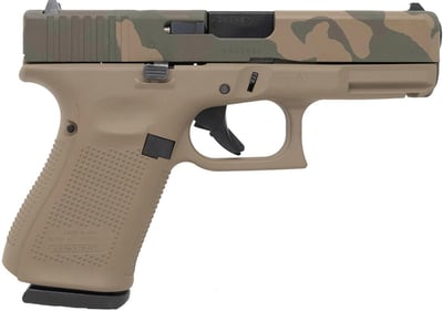 Glock 19 Gen 5 9mm Camo & FDE 15 Round Capacity - $649 