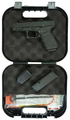 Glock G19 GEN3 Compact 9mm 4" Black Base Frame & Slide Multi-Color Paint Splatter - $630.99 