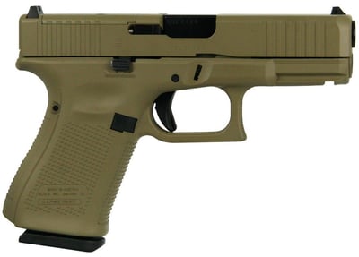 Glock 19 Gen 5 MOS Flat Dark Earth 9mm 4.02" Barrel 15-Rounds 3 Mags - $574.55 