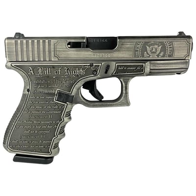 Glock 19 Gen 3 Silver 9mm 4.01" Barrel 15-Rounds "Trump" - $597.99 ($9.99 S/H on Firearms / $12.99 Flat Rate S/H on ammo)