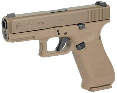 Glock 19X Coyote 9mm 4.02" Barrel 10-Rounds 3 Mags - $580 (Email Price)