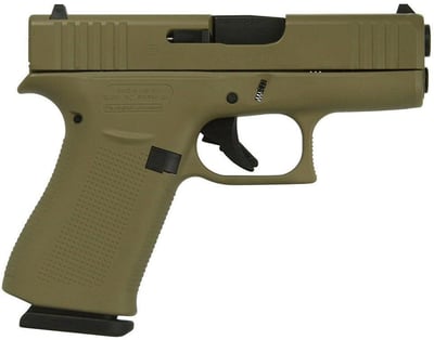 Glock 43X Gen4 Flat Dark Earth 9mm 3.4" Barrel 10-Rounds Fixed Sights - $448 ($9.99 S/H on Firearms / $12.99 Flat Rate S/H on ammo)