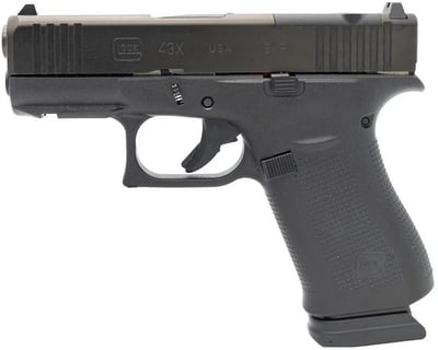 Glock 43X MOS 9mm Optic Ready 15+1 Pistol with Front Rail (Made in USA) - $484 (Free S/H on Firearms)