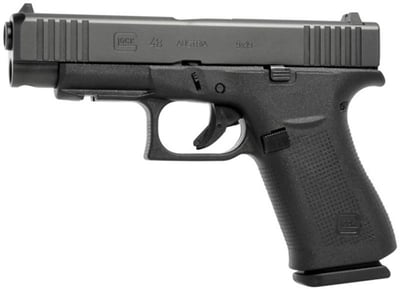 GLOCK - 48 9mm Luger 4"BBL (2)15RD Mags w/Front Rails Black AT - $448
