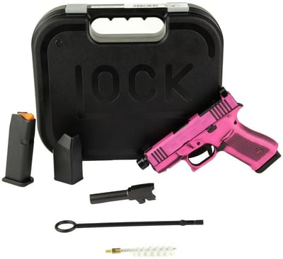 Glock 43X MOS, 9mm, 10 RD, Bubble Gum Cerakote - $683.73 (Free S/H on Firearms)