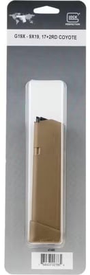 Glock 47488 Magazine 19X Coyote Brown 9mm Luger 19 Rounds Fits G17 G19X G34 - $29.99 