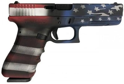 Glock Evolved Tactical Coatings G17 Gen3 9mm 4.5" 17-Rd RWB Battle Worn Flag - $599.99 