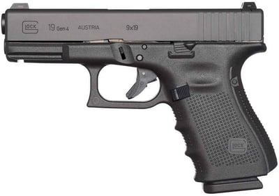 USED Glock G19 Gen4 9mm 4.01" barrel 10 Rnds - $499.99 
