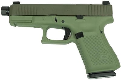 Glock V-Series Model 19 9mm 4.6″ Threaded Barrel 15 Rnds OD Green Cerakote - $727.99