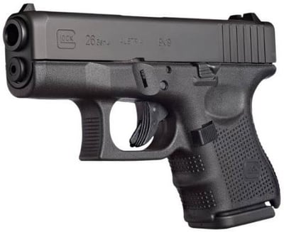 Glock G26 Gen4 9mm 3.5" barrel 10 Rnds Black - $499 