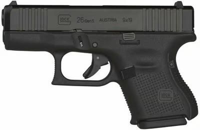 Glock G26 Gen5 9mm 3.43" barrel 10 rnds Black - $699.99 